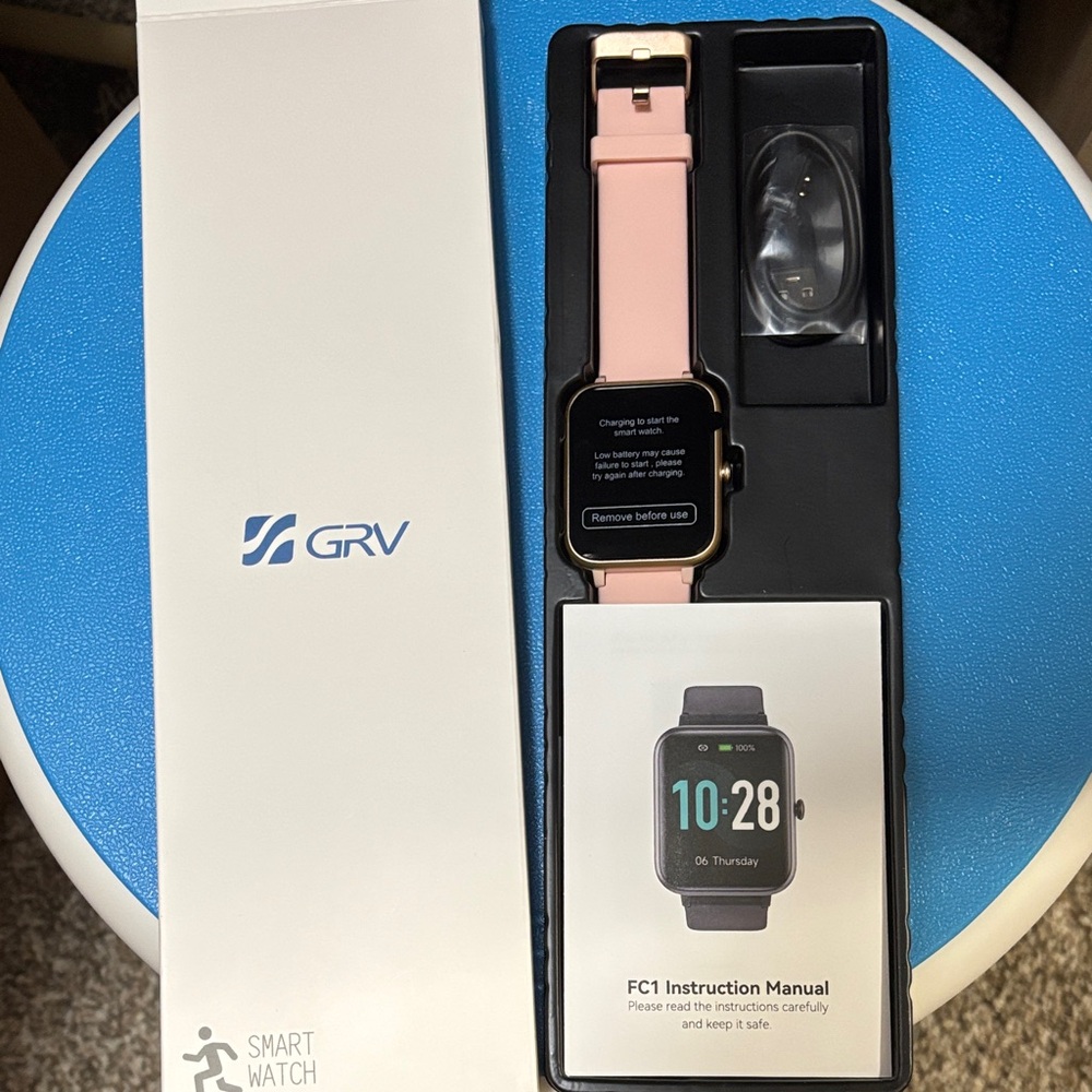Smartwatch with Pink Band
